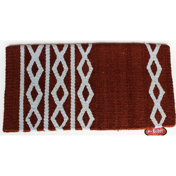34x36 Horse Wool Western Show Trail SADDLE BLANKET Rodeo Pad Rug 36216